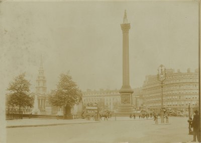 Postcard with an Image of Trafalgar Square by English Photographer